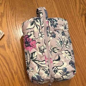 Vera Bradley Floral Cosmetic Bag - Pink and Blue